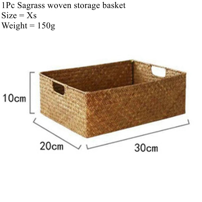 Natural Woven Seagrass Basket