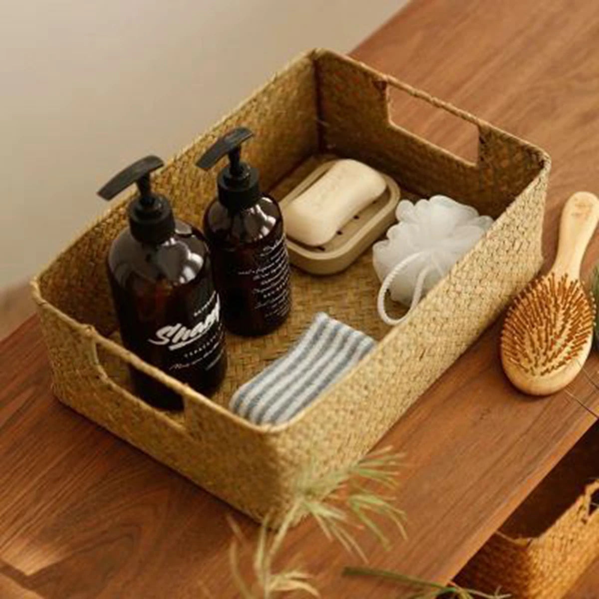 Natural Woven Seagrass Basket