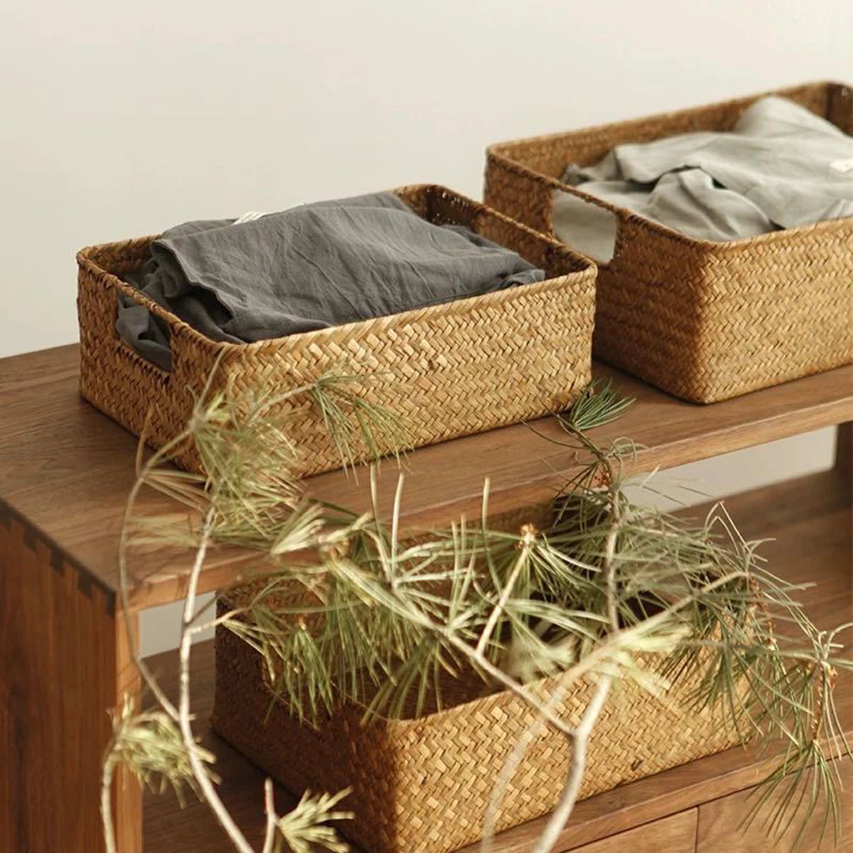 Natural Woven Seagrass Basket