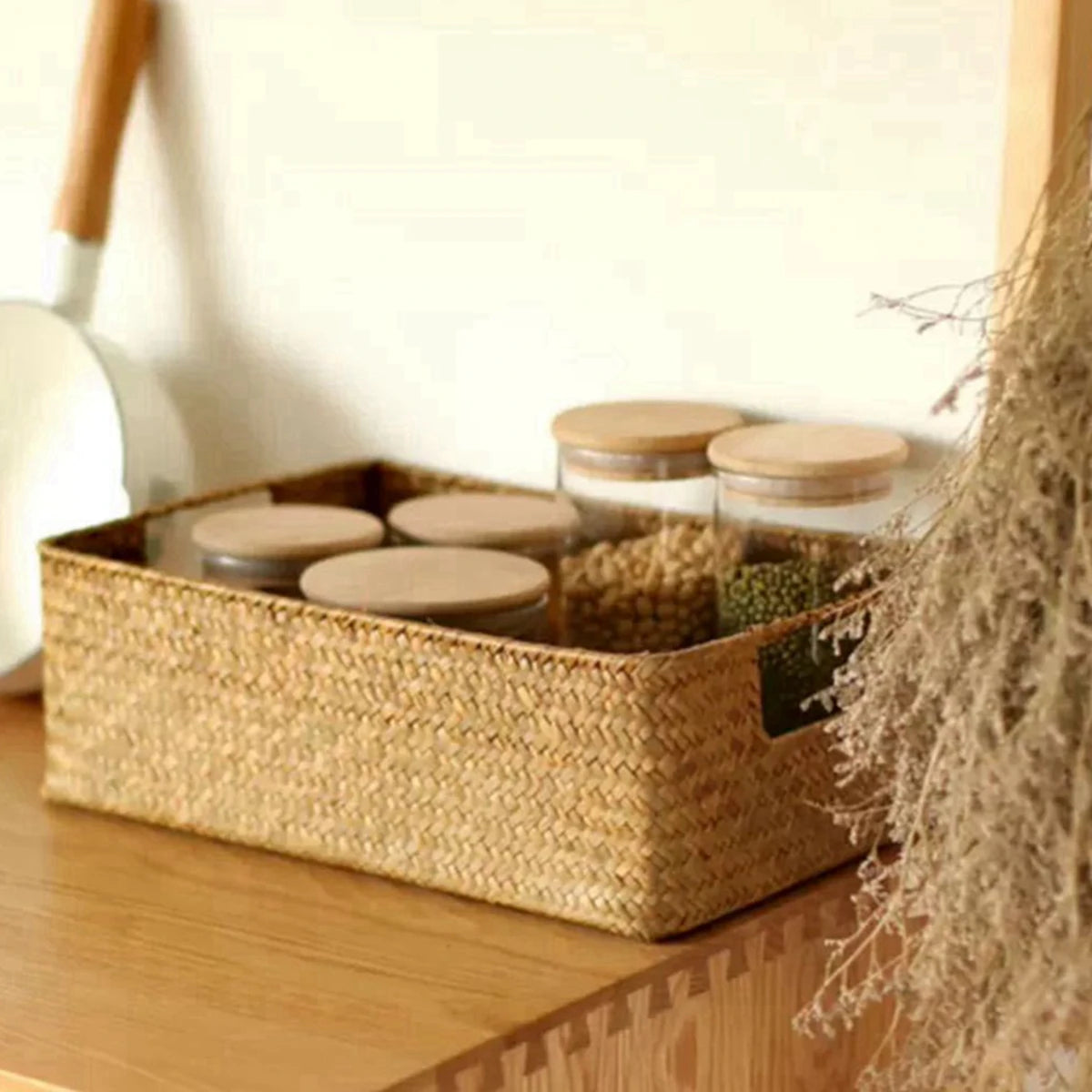 Natural Woven Seagrass Basket
