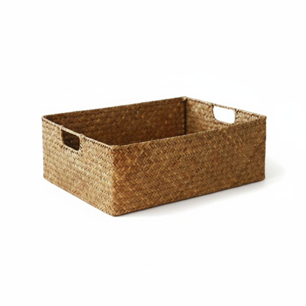 Natural Woven Seagrass Basket