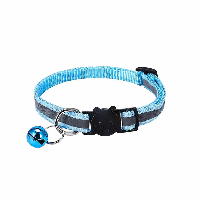 Reflective Breakaway Cat Collar with Bell