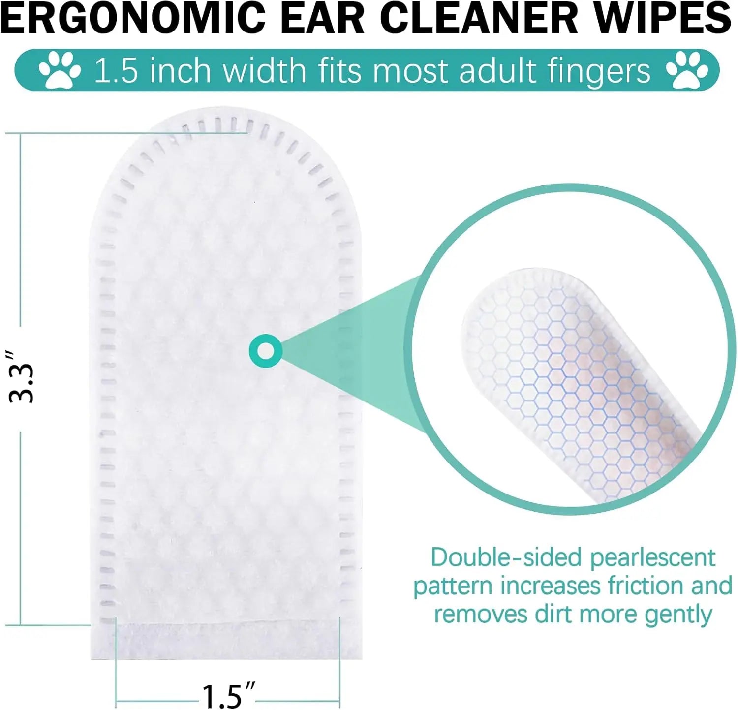 Pet Ear Cleaning Finger Wipes