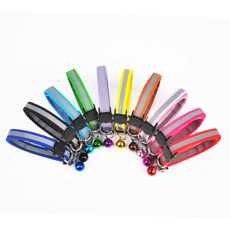 Reflective Breakaway Cat Collar with Bell