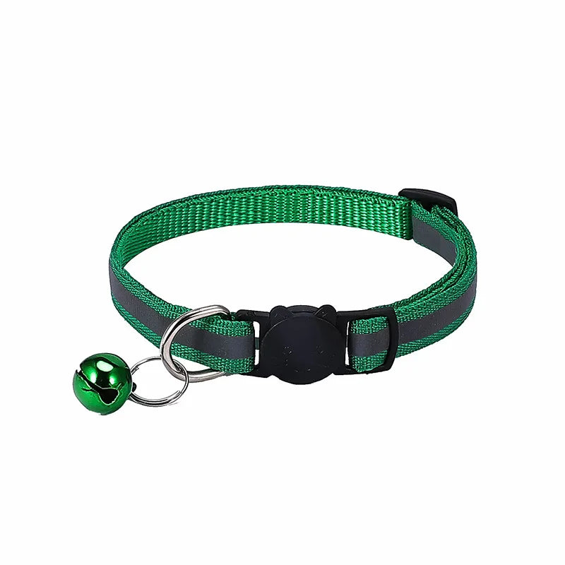 Reflective Breakaway Cat Collar with Bell