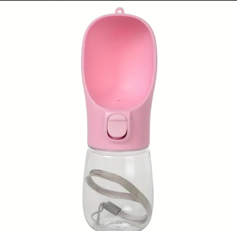 Portable Pet Water Bottle With Food Container