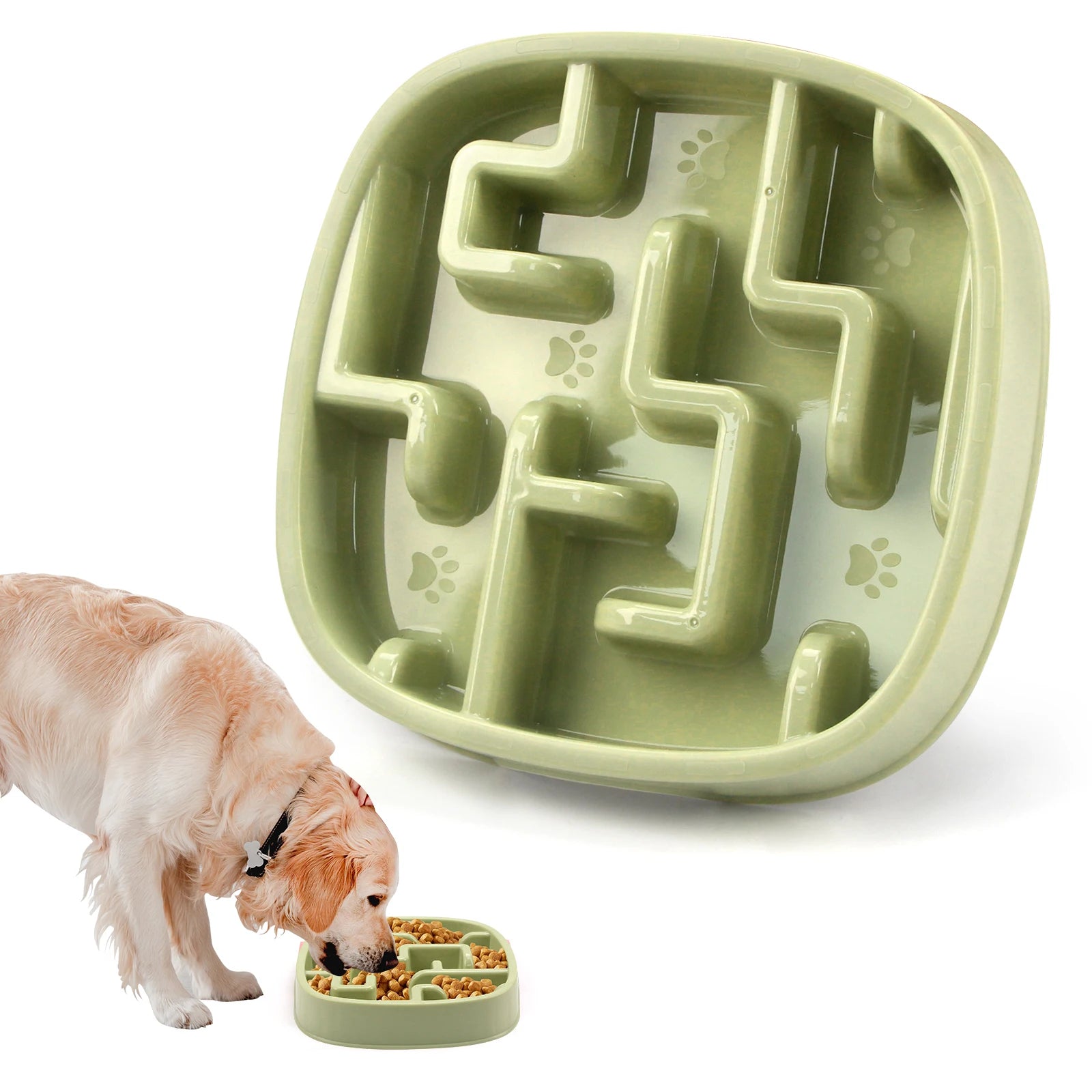 Non-Slip Anti-Gulping Pet Feeding Dish