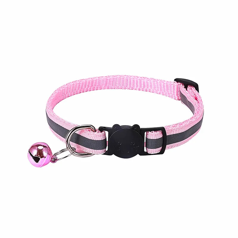 Reflective Breakaway Cat Collar with Bell