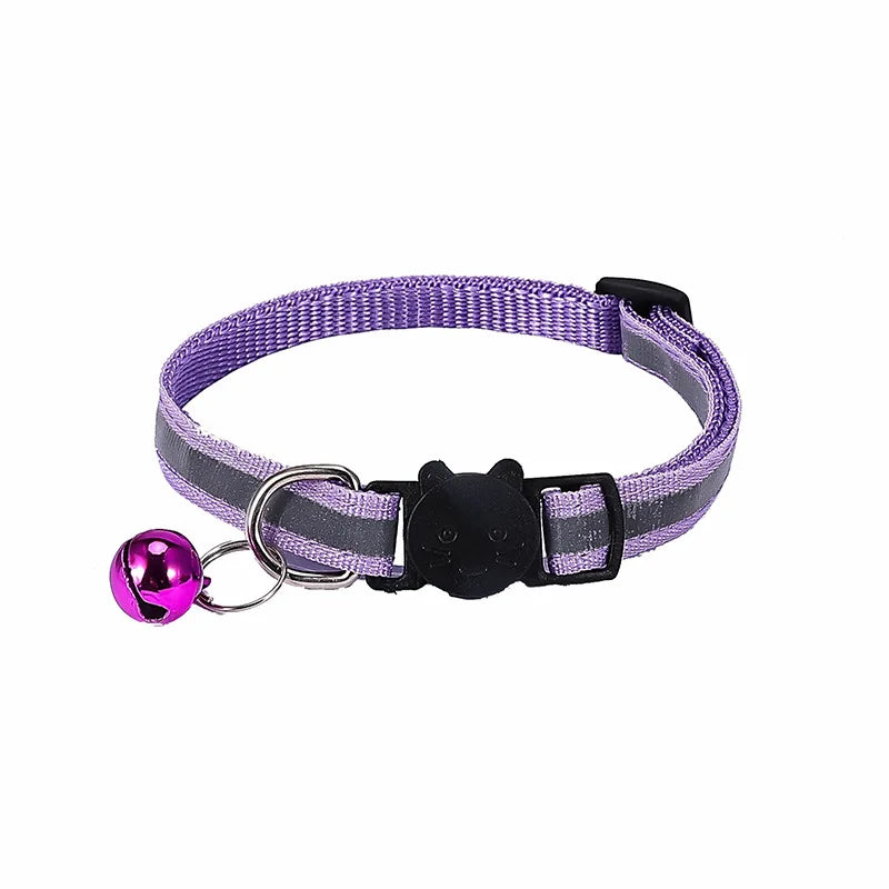 Reflective Breakaway Cat Collar with Bell