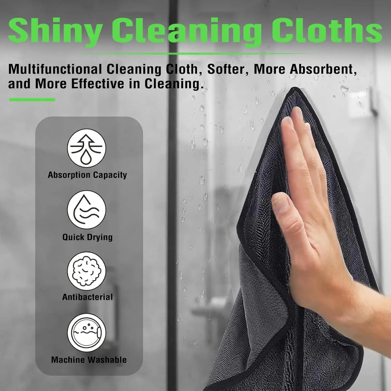 Ultra-Absorbent Microfiber Cleaning Cloth