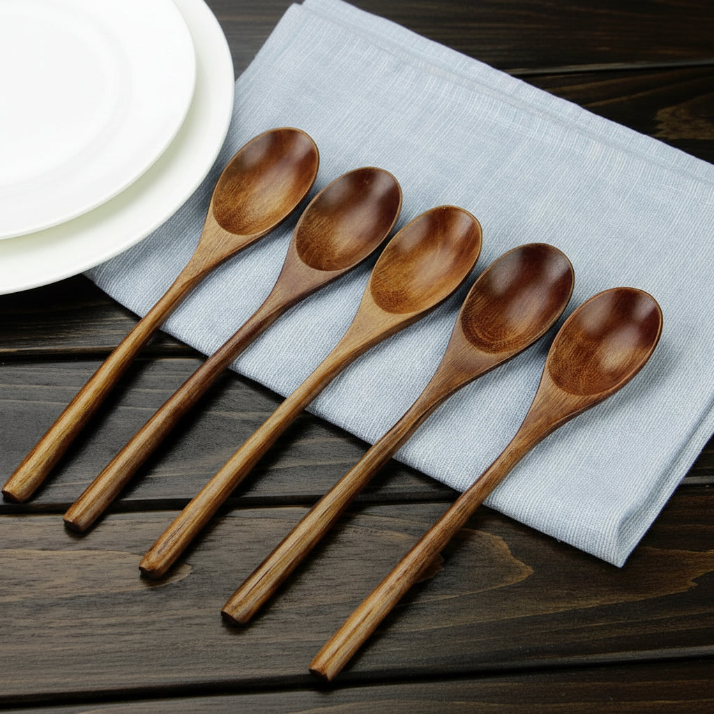 5-Piece Wooden Spoon