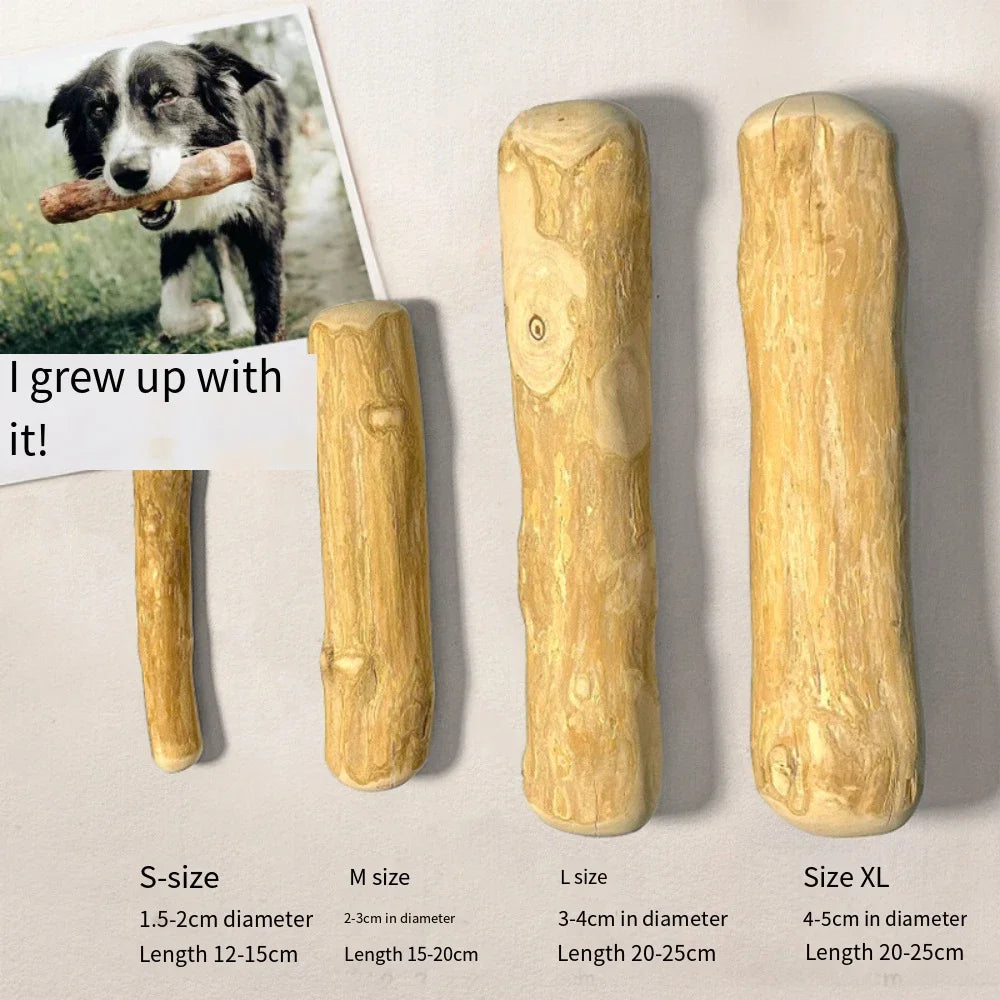 Natural Coffee Wood Dog Chew Toys