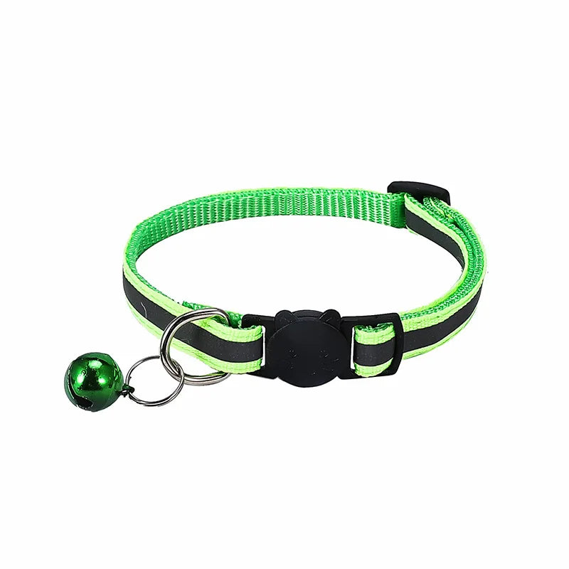 Reflective Breakaway Cat Collar with Bell