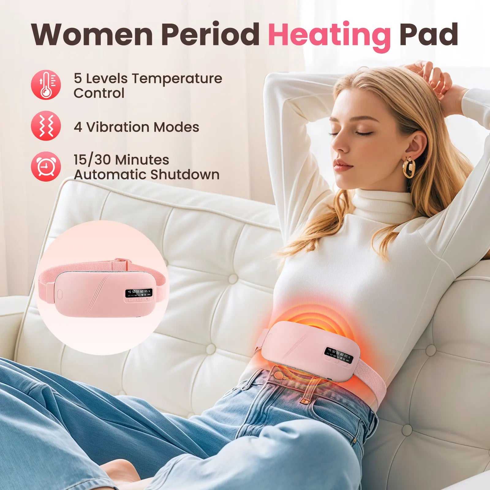 Electric Menstrual Heating Pad Belt