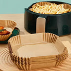 50-Pack Air Fryer Silicone Paper Liners