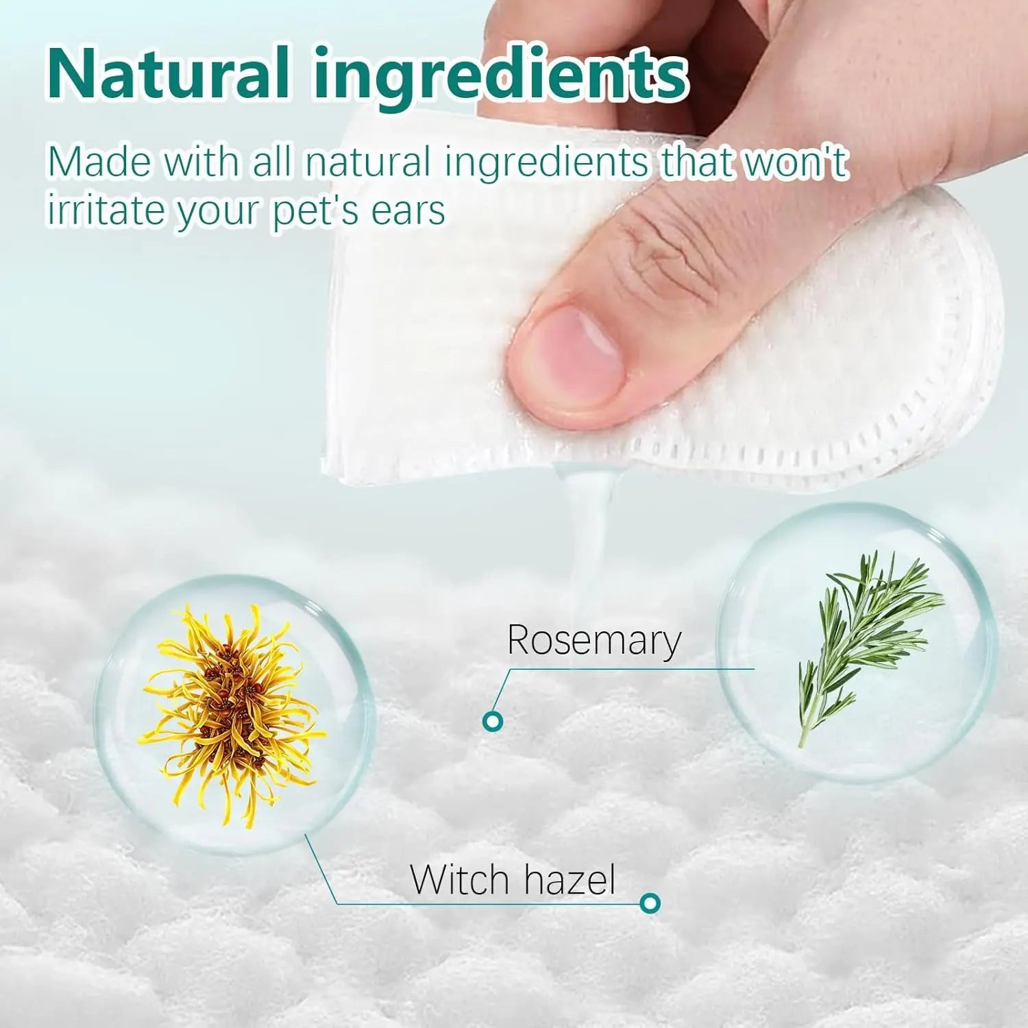 Pet Ear Cleaning Finger Wipes