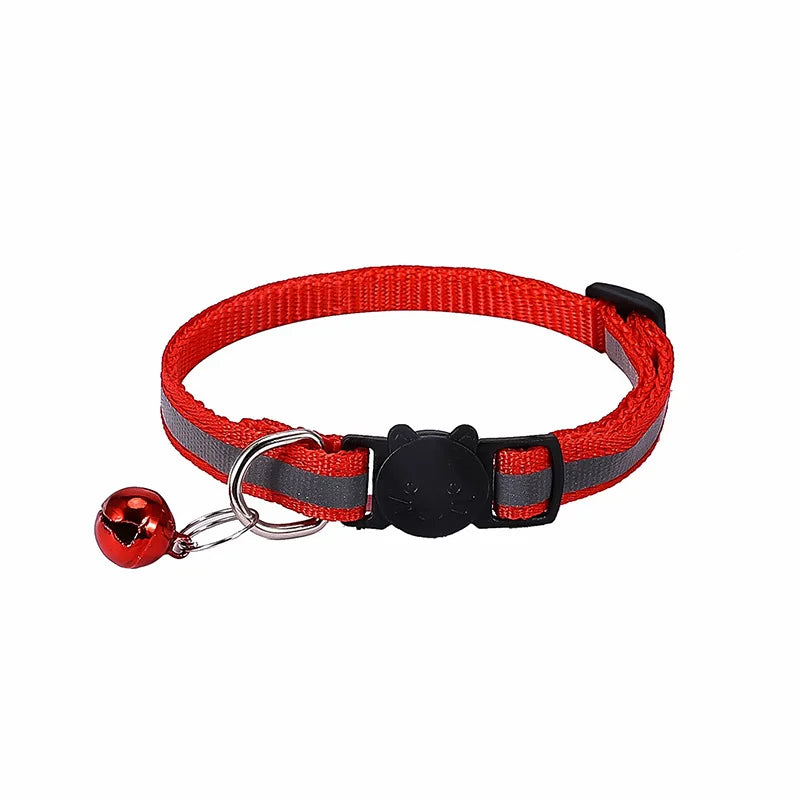 Reflective Breakaway Cat Collar with Bell
