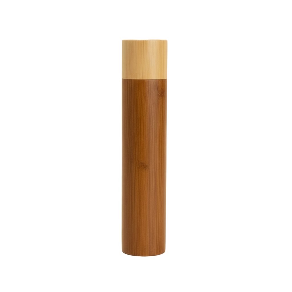 Bamboo Toothbrush Storage Tube
