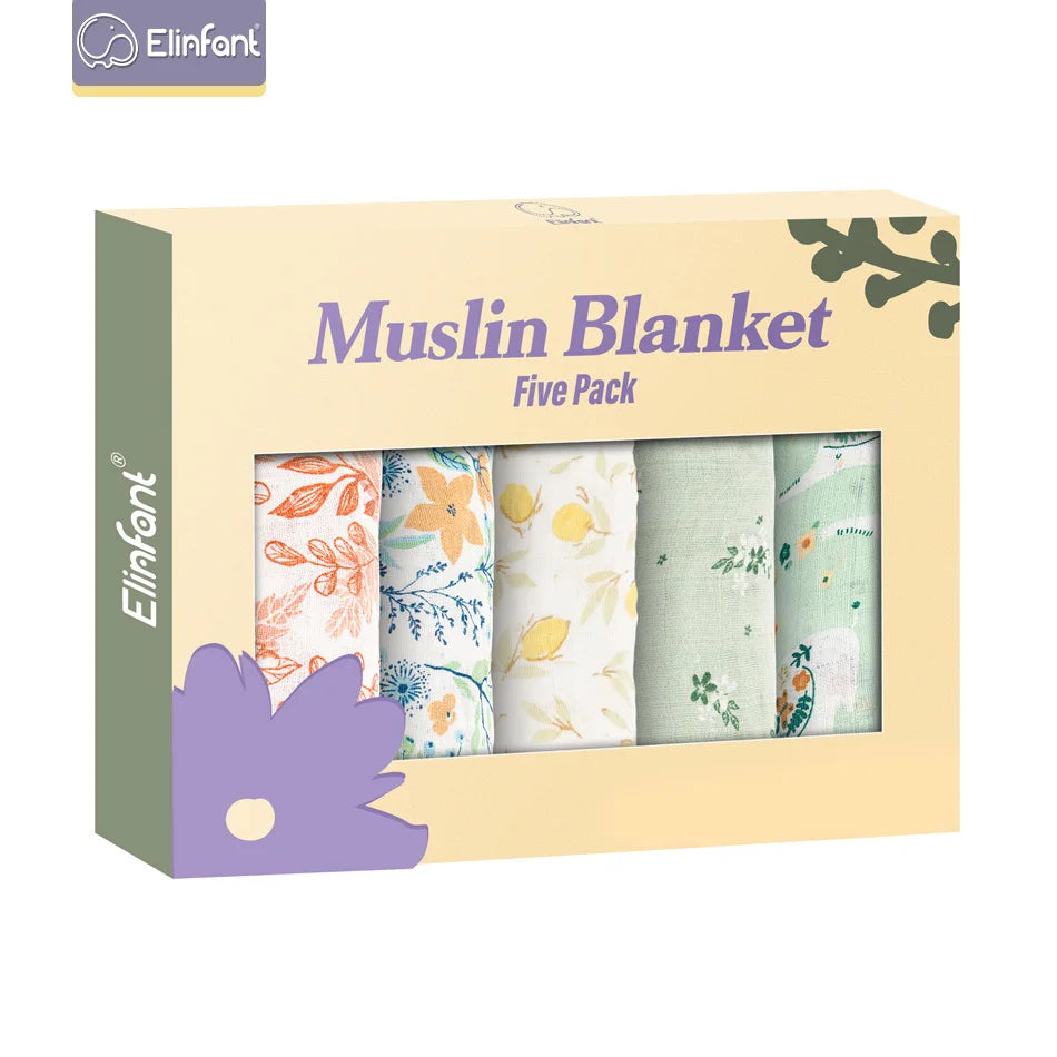 Bamboo Cotton Muslin Bibs & Burp Cloths
