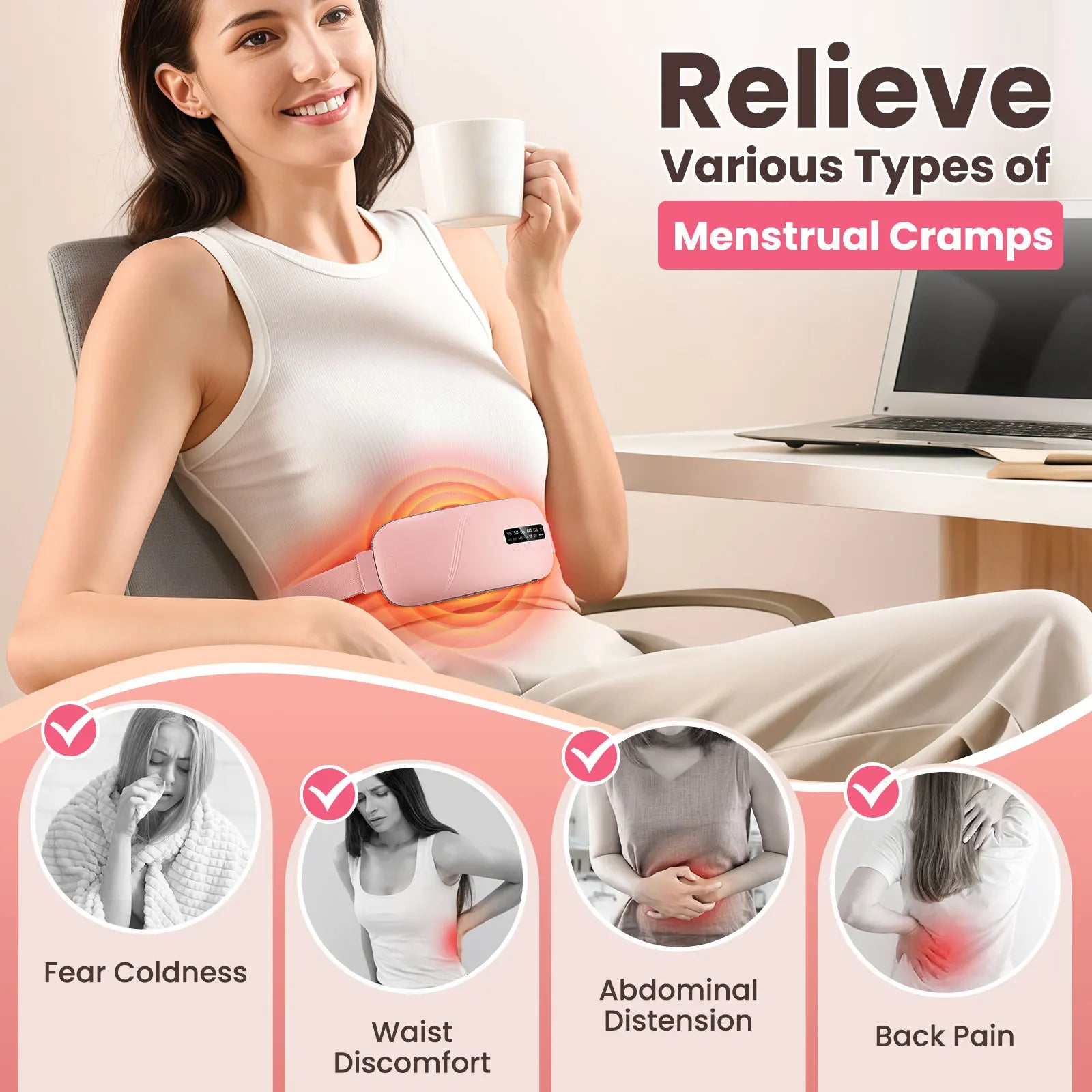Electric Menstrual Heating Pad Belt