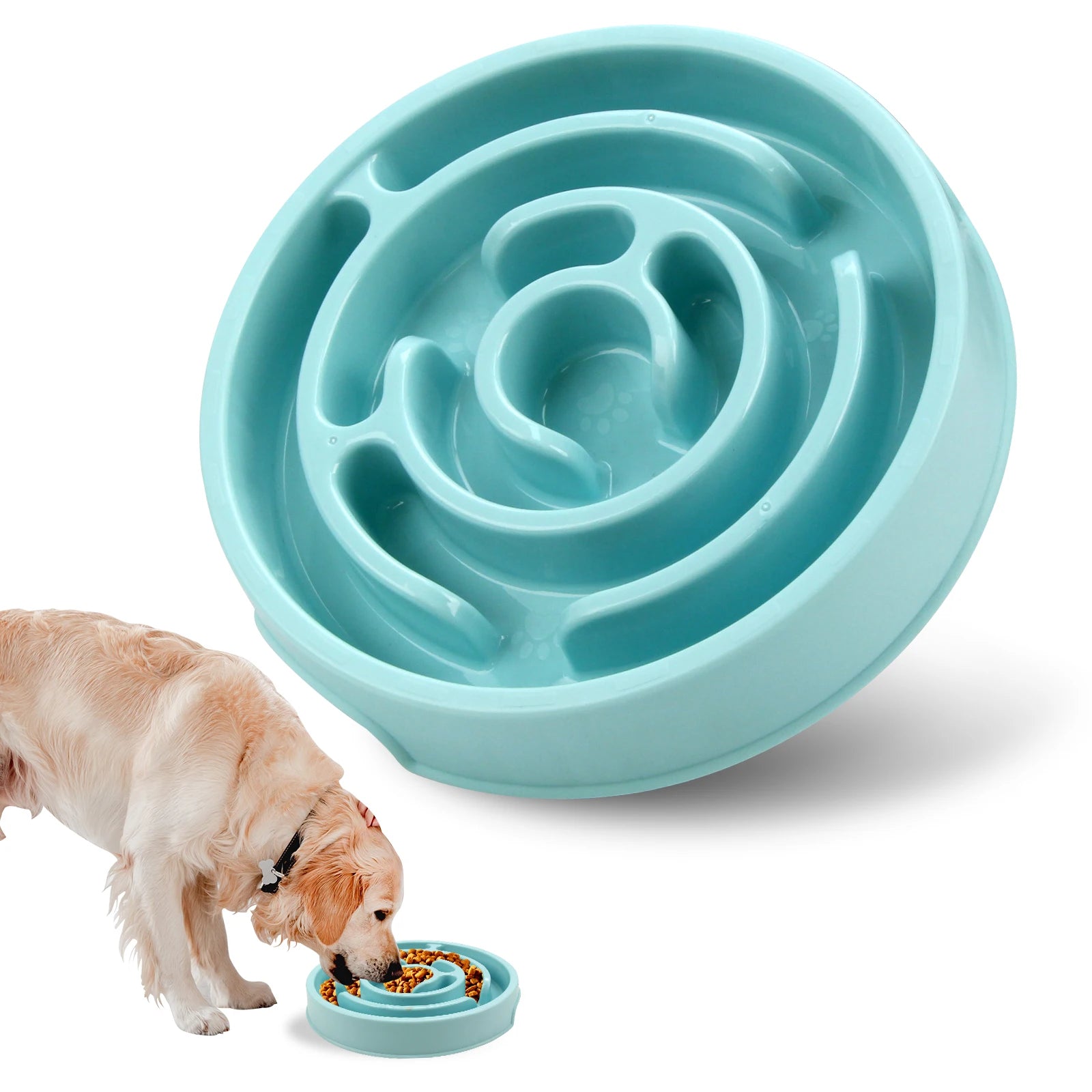 Non-Slip Anti-Gulping Pet Feeding Dish