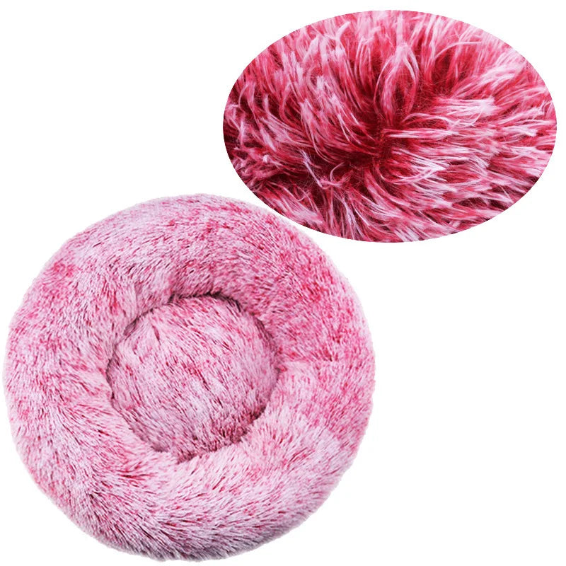 Round Plush Pet Bed